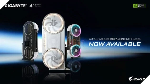 GIGABYTE ra mắt loạt GPU AORUS RTX 5080, RTX 5070 Ti và RTX 5070 INFINITY GIGABYTE ra mắt loạt GPU AORUS RTX 5080, RTX 5070 Ti và RTX 5070 INFINITY