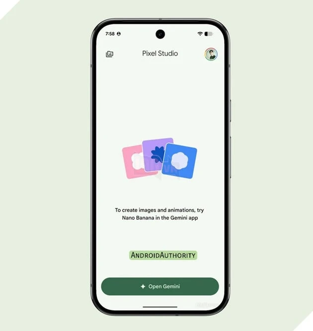 Google chính thức khai tử Pixel Studio, chuyển người dùng sang Gemini