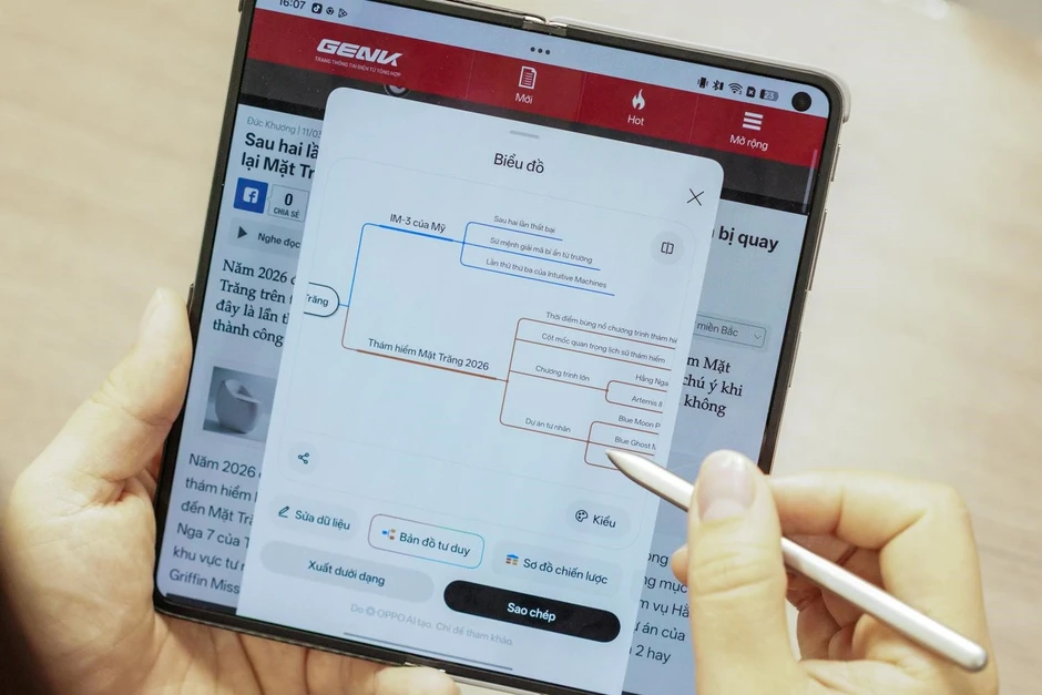 Không chỉ để viết, bút trên OPPO Find N6 sẽ dùng AI để giải quyết những vấn đề trong công việc của người dùng