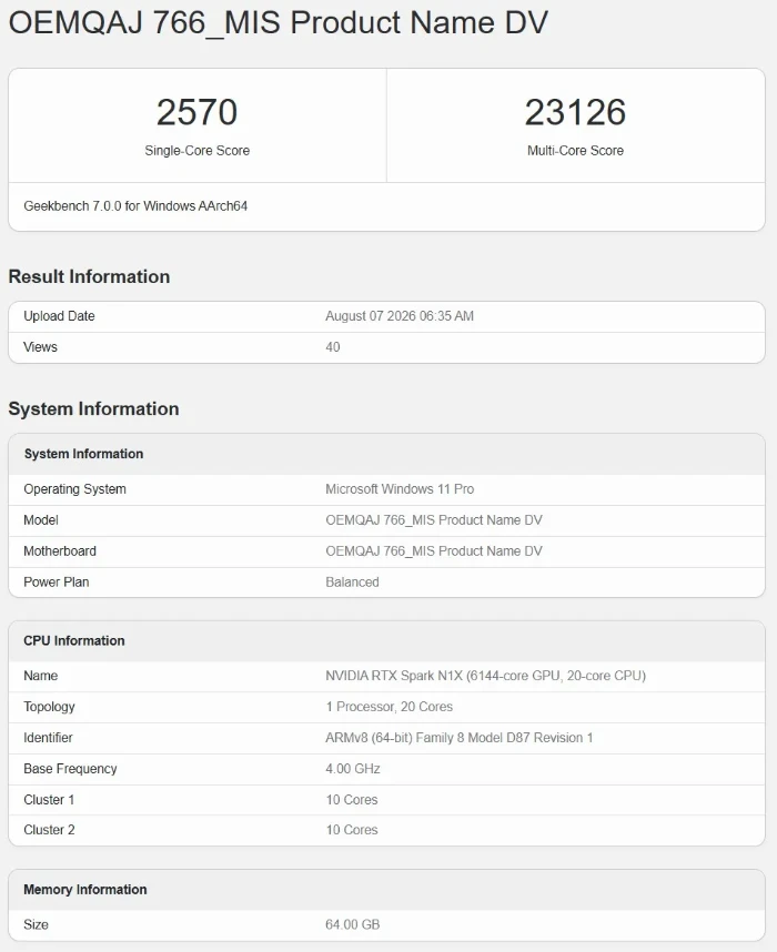 Laptop gaming RTX Spark của Nvidia sắp ra mắt, hiệu năng ban đầu đầy hứa hẹn