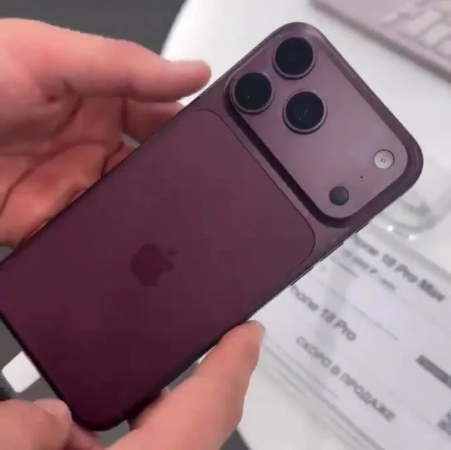 Lộ ảnh thực tế 2 màu của iPhone 18 Pro