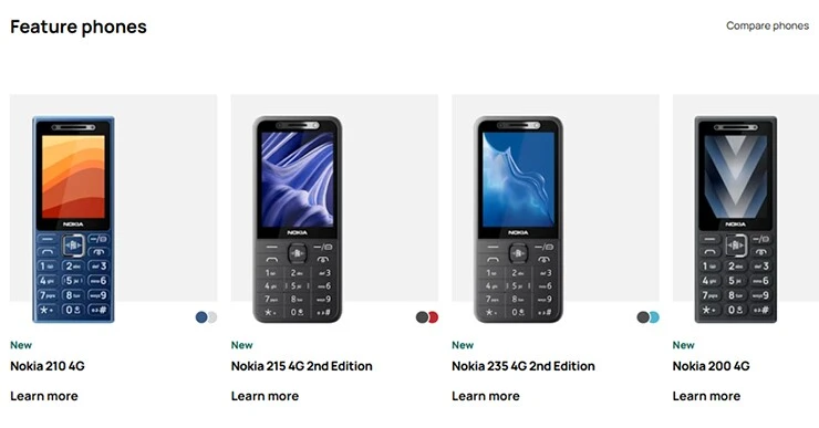Loạt điện thoại Nokia giá rẻ gây bất ngờ với phím AI chuyên dụng