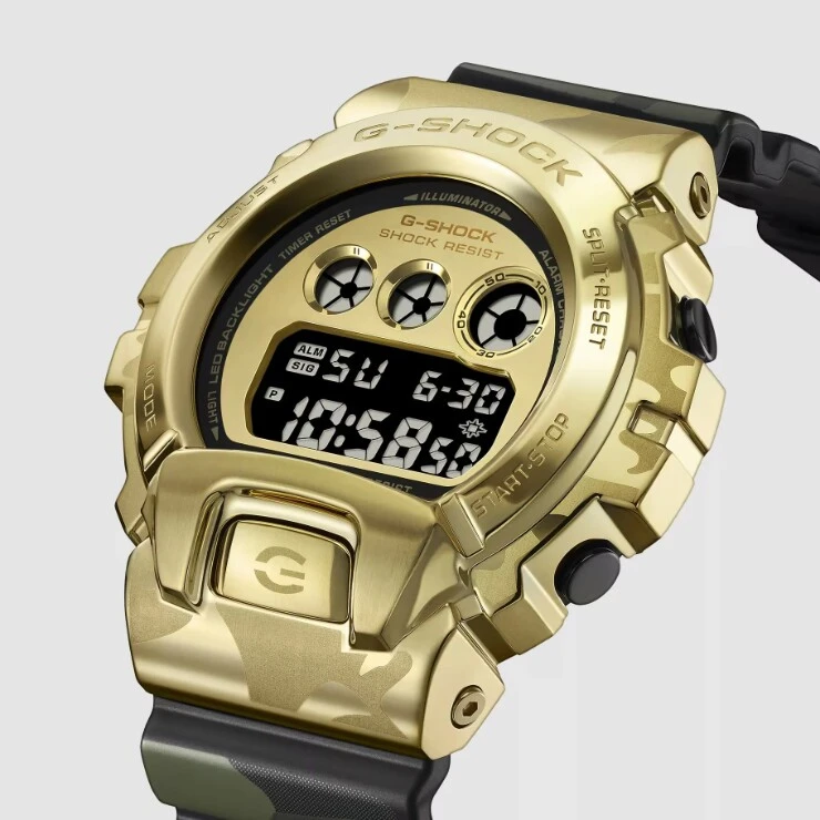 Loạt G-Shock mới của Casio gây chú ý với thiết kế ngụy trang pha sắc vàng