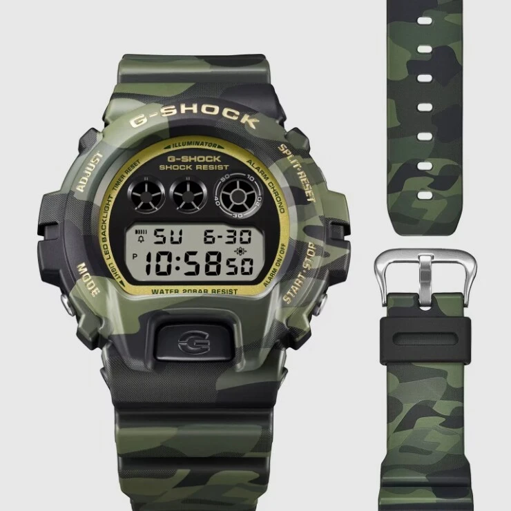 Loạt G-Shock mới của Casio gây chú ý với thiết kế ngụy trang pha sắc vàng