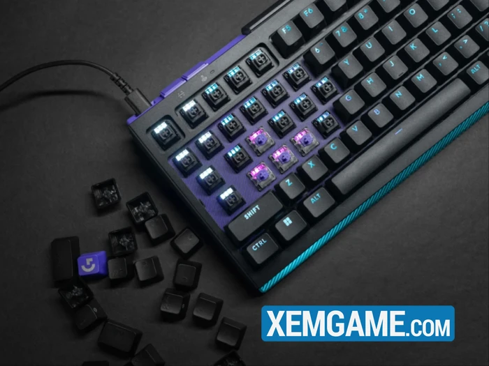 Logitech G512 X - cho phép thay thế nhanh các phím analog và phím cơ