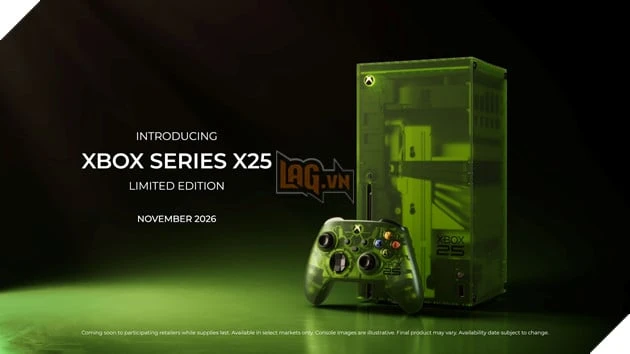 Microsoft ra mắt Xbox Series X phiên bản kỷ niệm 25 năm với thiết kế xanh trong suốt Microsoft ra mắt Xbox Series X phiên bản kỷ niệm 25 năm với thiết kế xanh trong suốt