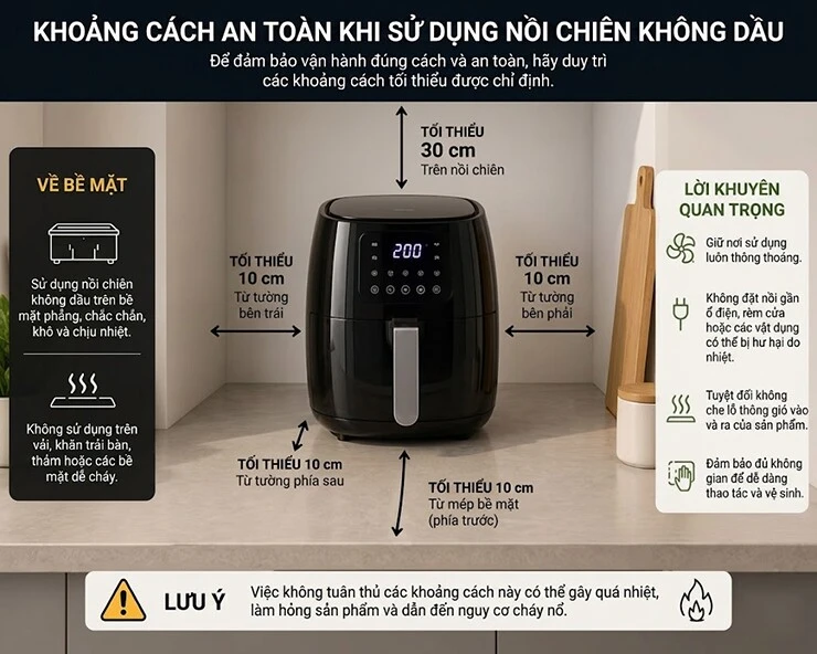 Một quy tắc không phải ai cũng biết với nồi chiên không dầu