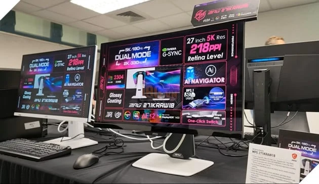 MSI ra mắt màn hình Mini LED 5K hỗ trợ 180Hz và chế độ 2K 330Hz đầu tiên cho game thủ