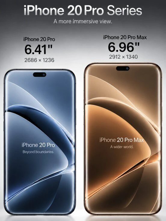 Ngoại hình của iPhone 20 Pro được tiết lộ Ngoại hình của iPhone 20 Pro được tiết lộ