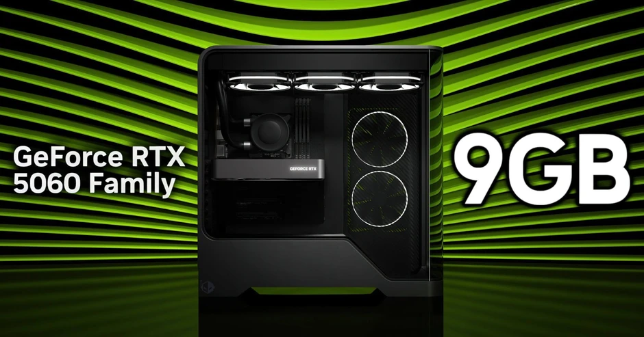 NVIDIA lộ diện RTX 5060 phiên bản 9GB VRAM: Nước đi "lạ" để đối phó bão giá linh kiện!