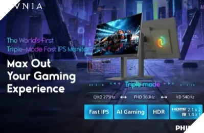 Philips ra mắt màn hình gaming Triple-Mode đầu tiên thế giới