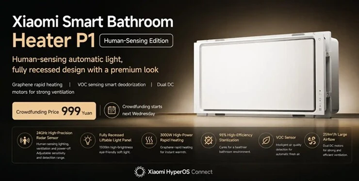 Phòng tắm thông minh Xiaomi giúp người dùng gần như không phải chạm tay