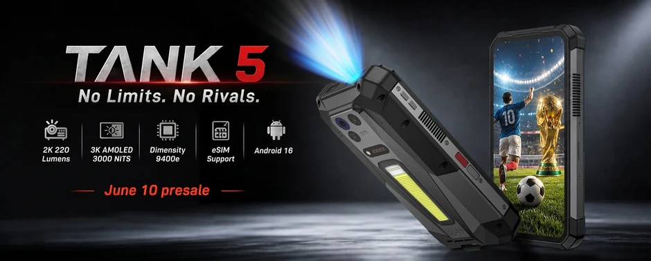 Ra mắt điện thoại siêu bền pin 17.600 mAh, tích hợp máy chiếu 2K Ra mắt điện thoại siêu bền pin 17.600 mAh, tích hợp máy chiếu 2K