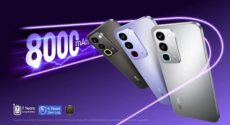 Realme P4R 5G ra mắt: Màn 144Hz, pin 8.000 mAh, giá nhỉnh 5 triệu đồng