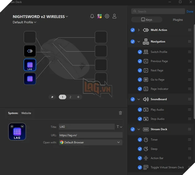 Review Corsair NIGHTSWORD v2 WIRELESS SD : Khi chuột gaming trở thành trung tâm điều khiển