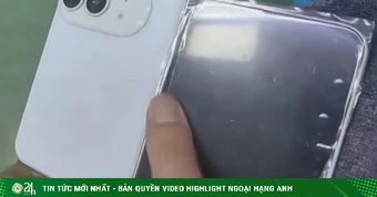 Rò rỉ ảnh thực tế mẫu thử iPhone màn hình gập