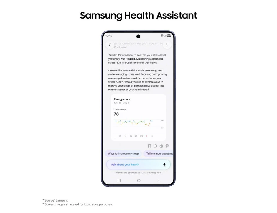 Samsung ra mắt Trợ lý sức khỏe tích hợp trí tuệ nhân tạo Samsung ra mắt Trợ lý sức khỏe tích hợp trí tuệ nhân tạo