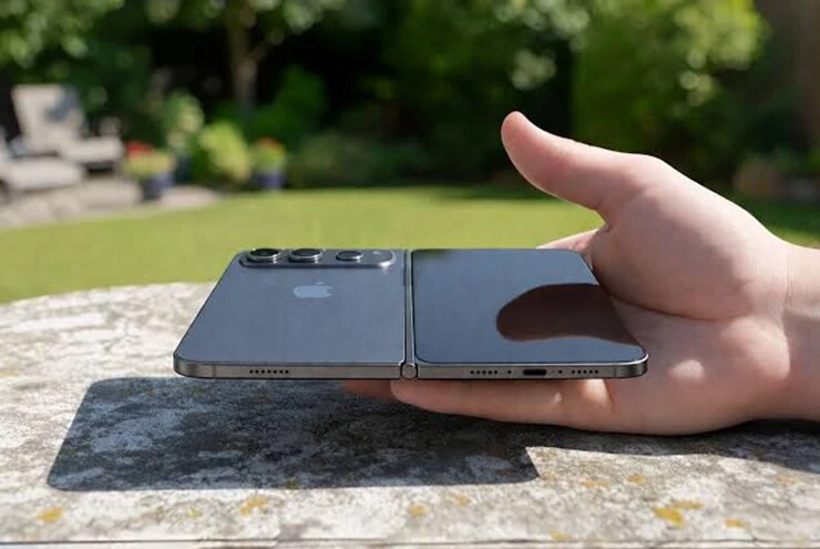 Samsung vô tình hé lộ diện mạo iPhone gập của Apple?