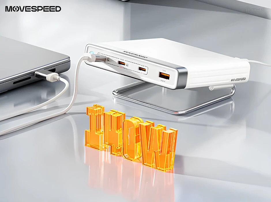 Trạm sạc để bàn Movespeed MSA05 165W: Mảnh ghép cần có trên bàn làm việc Trạm sạc để bàn Movespeed MSA05 165W: Mảnh ghép cần có trên bàn làm việc