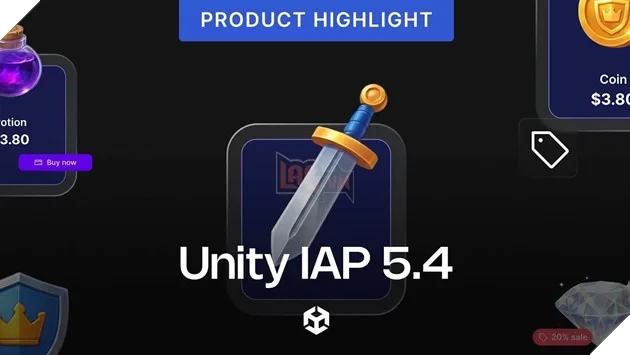 Unity ra mắt SDK mua hàng trong ứng dụng “Unity IAP 5.4” - Tính năng bán hàng trực tiếp tới người dùng (D2C) giúp tăng cơ hội doanh thu cho các nhà phát triển game