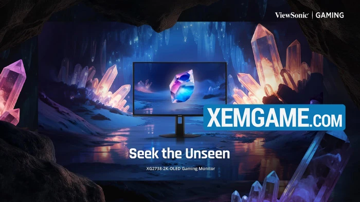 Màn hình ViewSonic XG2738-2K-OLED với QD-OLED 2K 240Hz, phản hồi 0.03ms