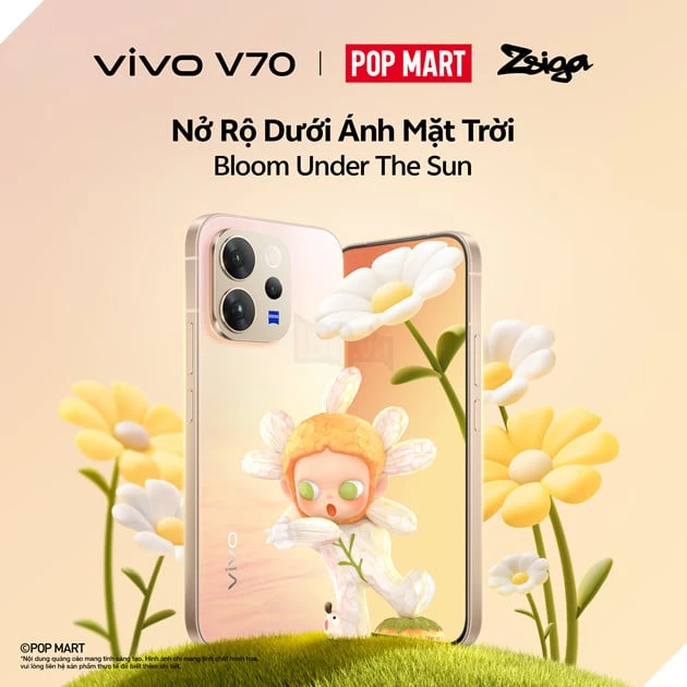 Vivo hợp tác với ZSIGA (POP MART): Giao thoa công nghệ hình ảnh và phong cách thời thượng