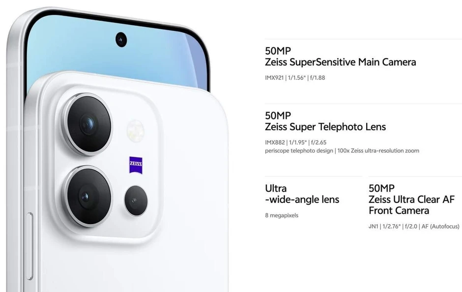 Vivo ra mắt điện thoại pin 7.200 mAh, màn hình 5.000 nits, camera Zeiss cực khủng