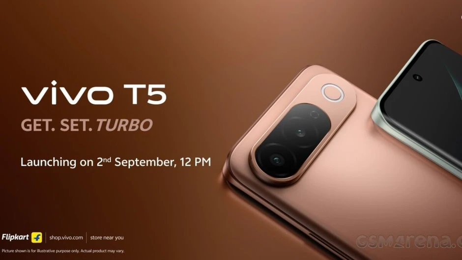 Vivo T5 5G chốt ngày ra mắt: Pin 7.050 mAh, màn hình 144Hz