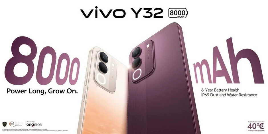 Vivo Y32 trình làng với pin 8000 mAh, màn hình cực đại Vivo Y32 trình làng với pin 8000 mAh, màn hình cực đại