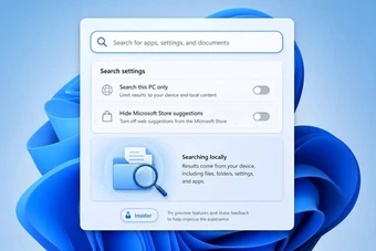 Windows 11 sắp có tùy chọn tắt tìm kiếm Bing