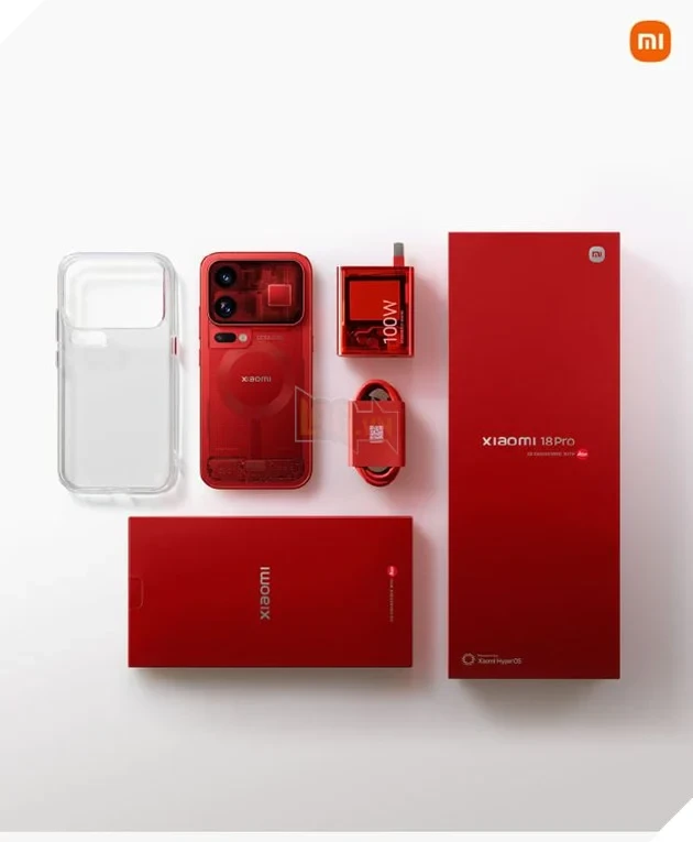 Xiaomi ra mắt Xiaomi 18 Pro và 18 Pro Max bản Trong Suốt đỏ đặc biệt Xiaomi ra mắt Xiaomi 18 Pro và 18 Pro Max bản Trong Suốt đỏ đặc biệt