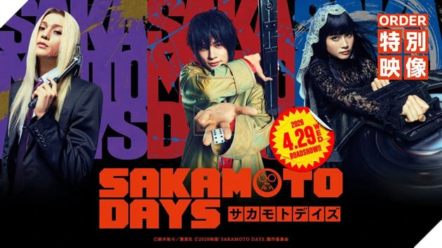 "Sát thủ về hưu" Sakamoto Days càn quét phòng vé Nhật: Meguro Ren lập kỷ lục, điểm số bám đuổi sát nút bản Anime