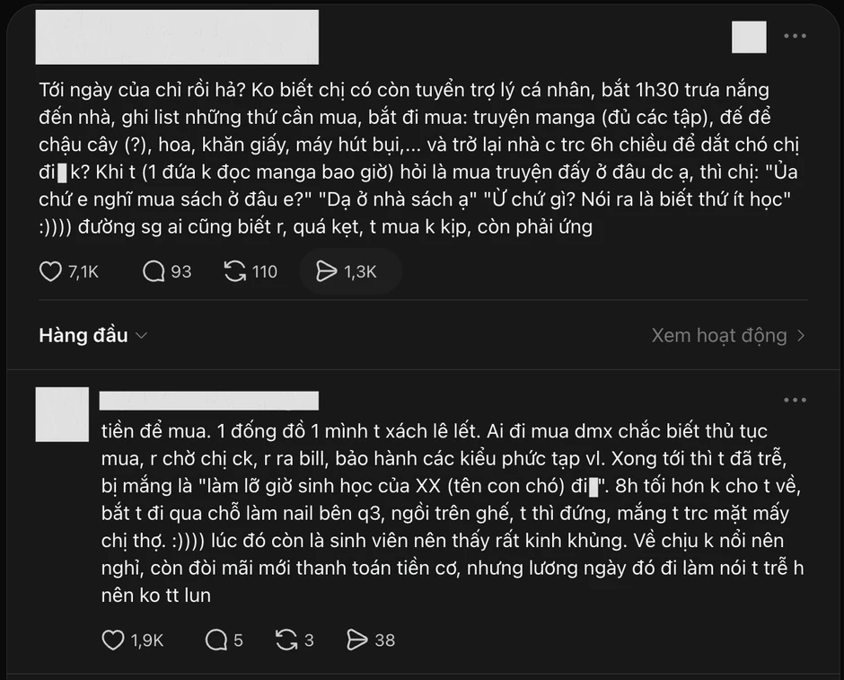 1 Hoa hậu Vbiz phát ngôn đến drama trợ lý hot nhất Threads, netizen phát quạo: "Chị nói chị có nghĩ không vậy?" 1 Hoa hậu Vbiz phát ngôn đến drama trợ lý hot nhất Threads, netizen phát quạo: "Chị nói chị có nghĩ không vậy?"