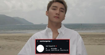 1 triệu bài đăng đưa Sơn Tùng M-TP lên thẳng top trending, Instagam 8.3 triệu followers trống trơn