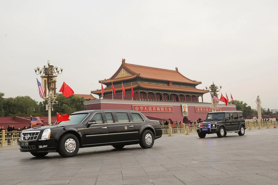 An ninh dày đặc quanh nơi lưu trú của Tổng thống Trump và phái đoàn tại Trung Quốc