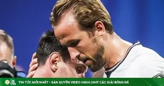 Ảnh Messi ôm Harry Kane gây bão mạng