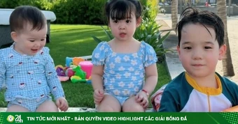 Ảnh sao 14/6: Con gái Đỗ Mỹ Linh đi bơi cùng anh chị họ