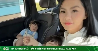 Ảnh sao 5/4: Vân Trang lần đầu đưa cặp sinh đôi 4 tuổi về nhà ông bà ngoại