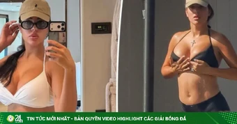 Bạn gái người mẫu của Ronaldo gây sốt khi tung ảnh mặc bikini đáp trả antifan