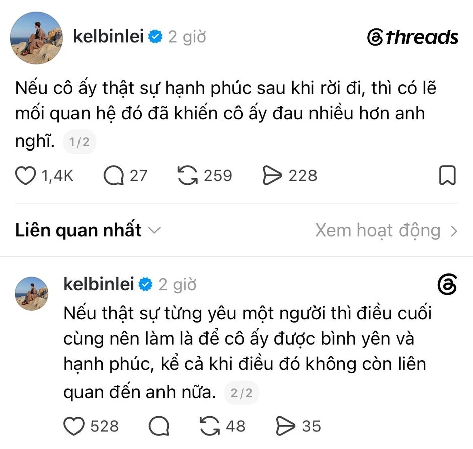 Bạn thân Tóc Tiên: "Nếu cô ấy hạnh phúc khi rời đi thì mối quan hệ đó đau nhiều hơn anh nghĩ" Bạn thân Tóc Tiên: "Nếu cô ấy hạnh phúc khi rời đi thì mối quan hệ đó đau nhiều hơn anh nghĩ"