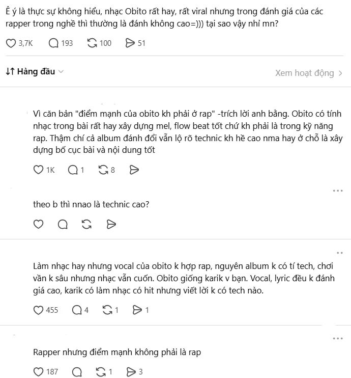 Bị chê rap dở, nam rapper hát hay nhất Vbiz mượn lời Đen Vâu đáp trả Bị chê rap dở, nam rapper hát hay nhất Vbiz mượn lời Đen Vâu đáp trả