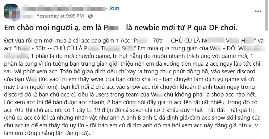 Bỏ PUBG sang Delta Force, nữ game thủ bị "scam" hơn 80 triệu tiền mua tài khoản mới