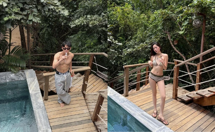 Bóc ảnh hẹn hò Song Luân và gái xinh 2k1 ở resort Nha Trang