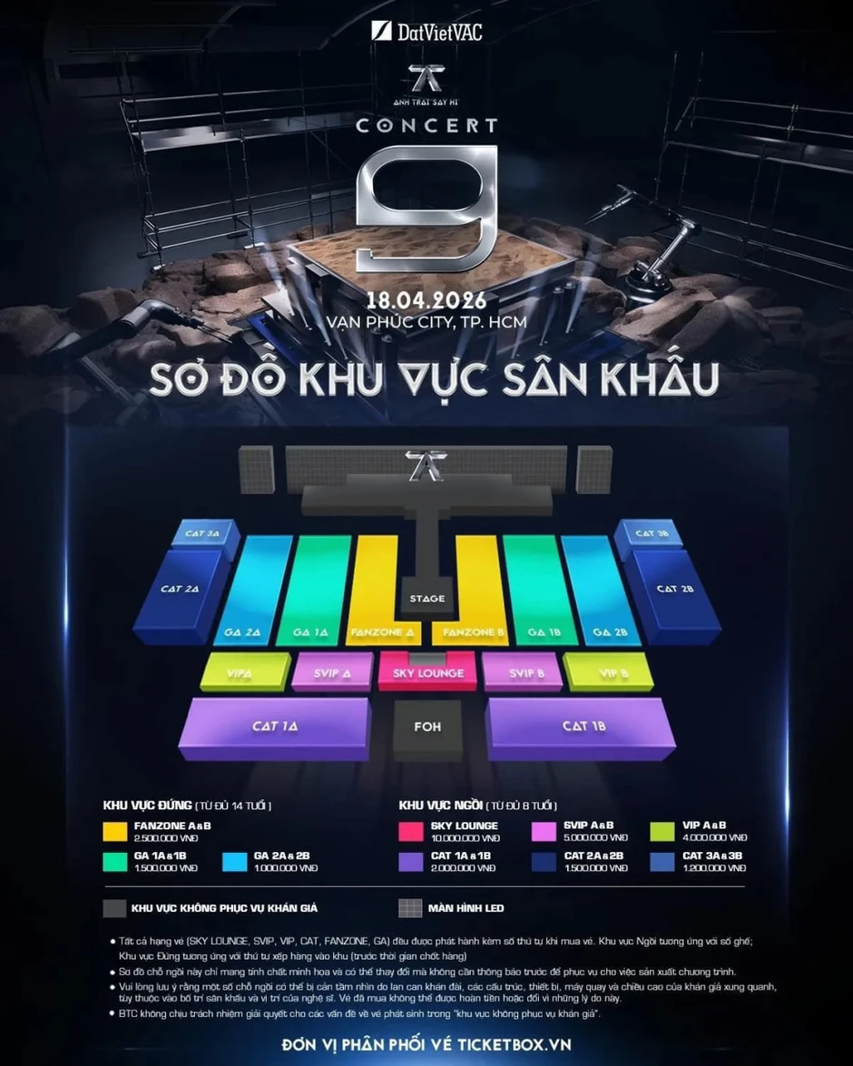 BTC Concert Anh Trai Say Hi lên tiếng về việc đổi seatmap nhưng không dập được sự bức xúc của fan