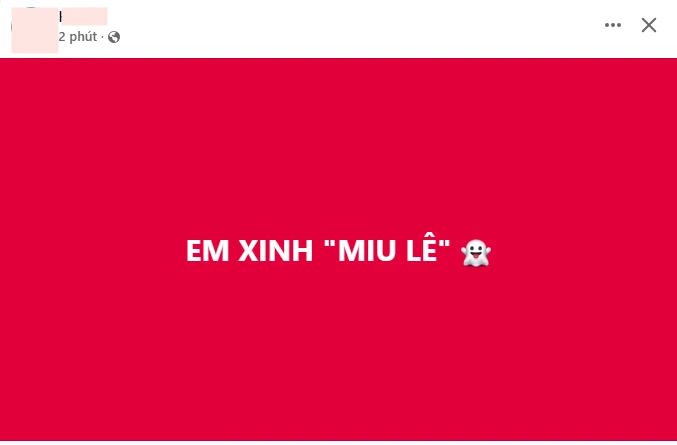 Bức ảnh gây bão mạng xã hội của Miu Lê