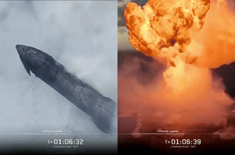 Cảnh tên lửa SpaceX của Elon Musk nổ tung giữa đại dương