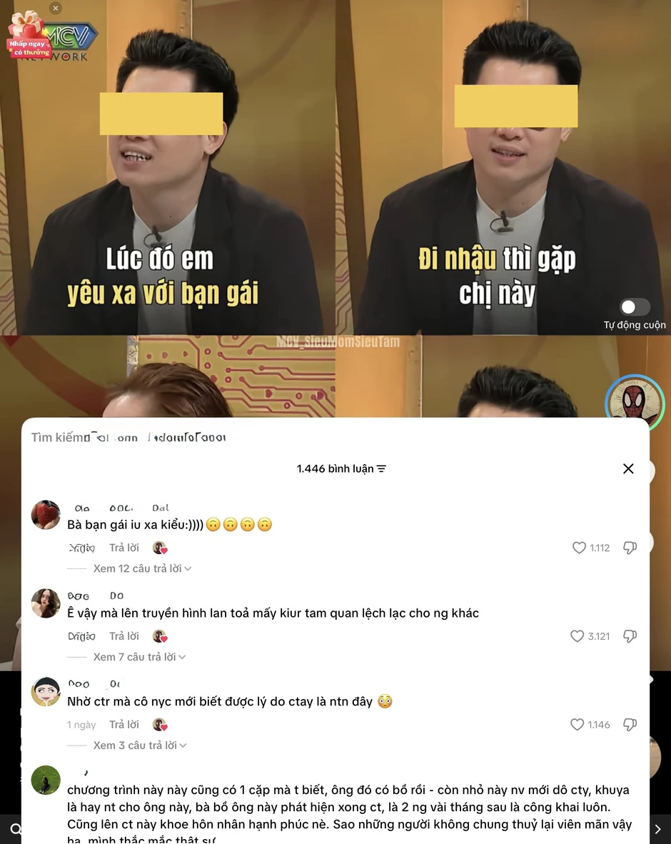 Cặp đôi "vợ chồng son" hứng "bão" chỉ trích sau màn thản nhiên kể chuyện ngoại tình trên sóng Cặp đôi "vợ chồng son" hứng "bão" chỉ trích sau màn thản nhiên kể chuyện ngoại tình trên sóng
