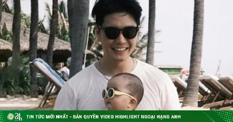 Chồng Ngô Thanh Vân bị trêu vì bế con độc lạ