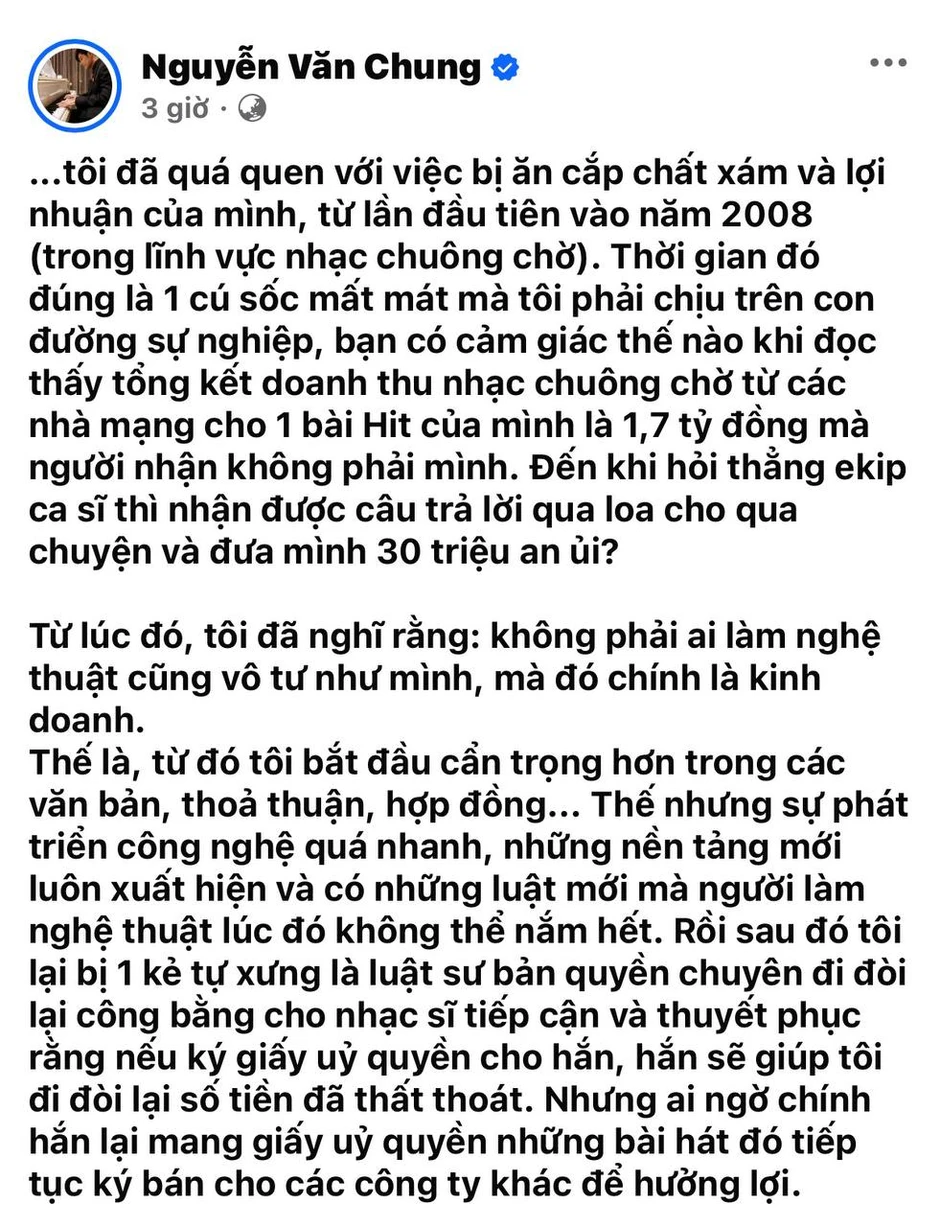 Chủ nhân hit 10 tỷ view liên tục bị lừa tác quyền, bài doanh thu 1.7 tỷ đồng chỉ được trả 30 triệu