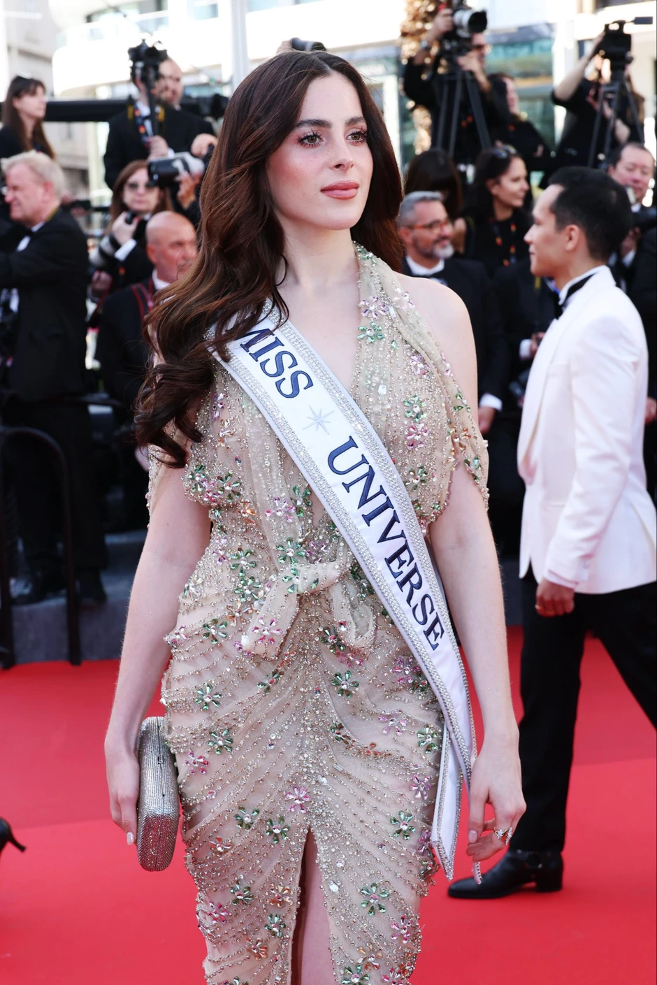 Chưa từng thấy Hoa hậu đi thảm đỏ Cannes phải đeo sash vì sợ không ai biết, nào ngờ vẫn nhận về cái kết ê chề!